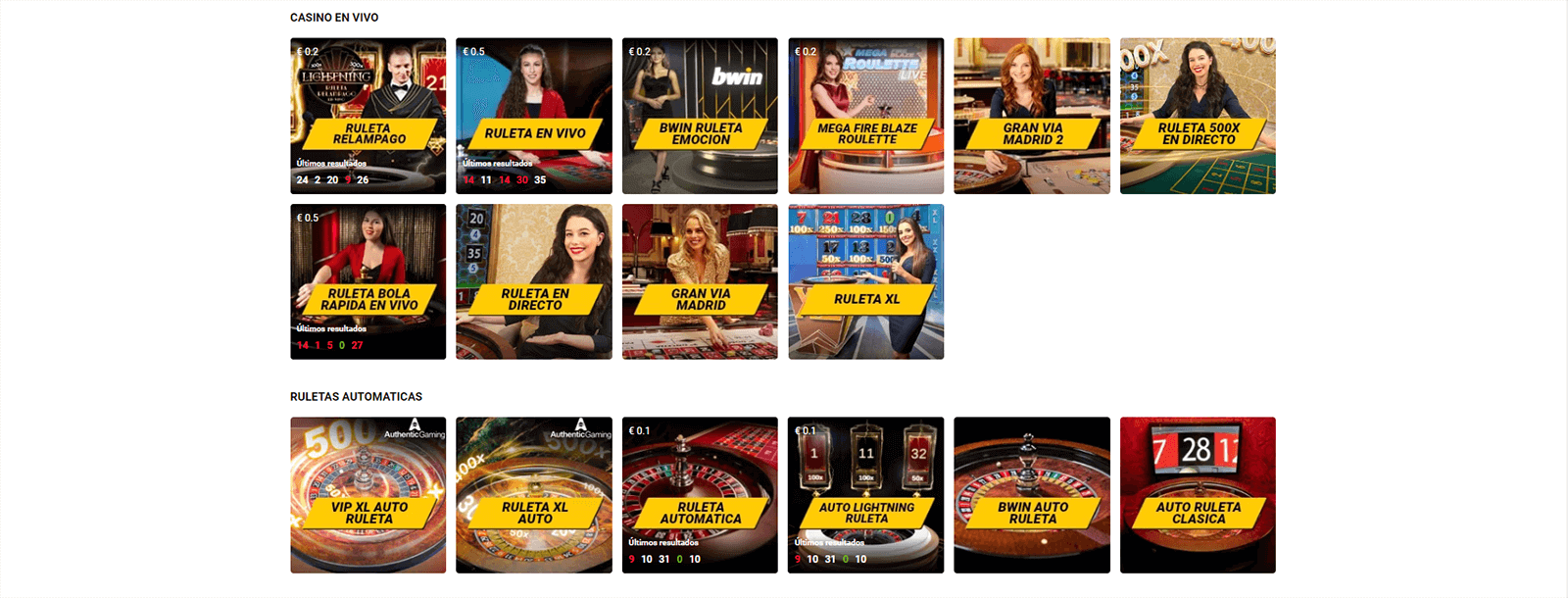 CasinoEnlineaHEX.com   Bwin Casino en Vivo