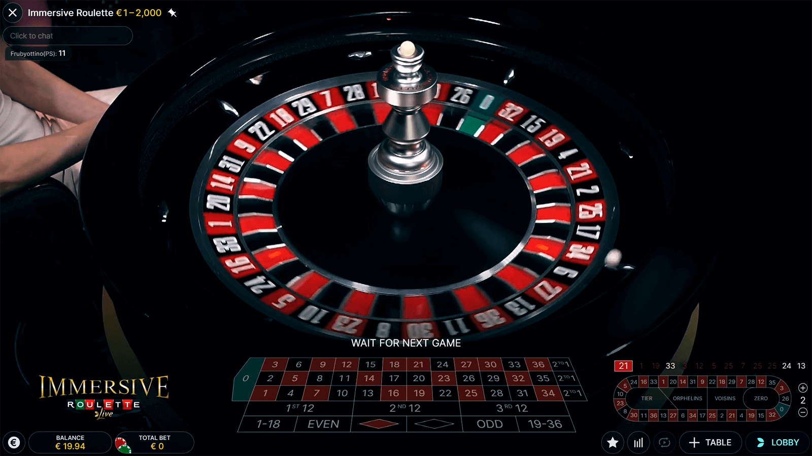 CasinoEnlineaHEX.com   Immersive Roulette Evolution Gaming