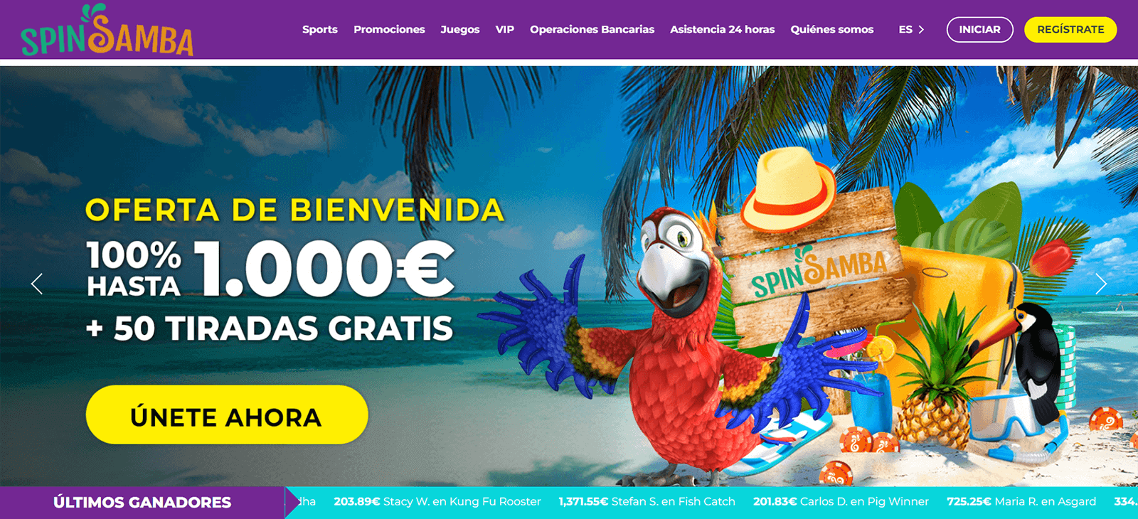 CasinoEnlineaHEX.com   SpinSamba Casino Página de Inicio