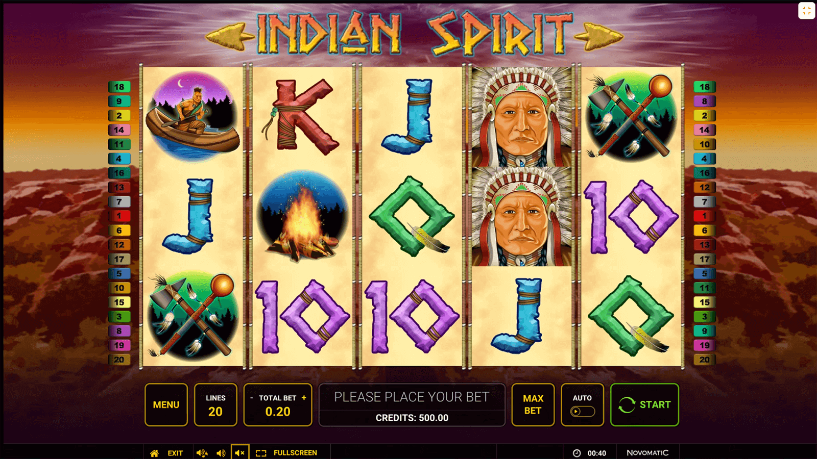 CasinoEnlineaHEX.com   Tragamonedas Indian Spirit