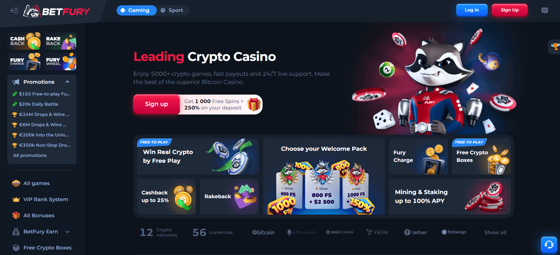 betfury casino con criptomonedas