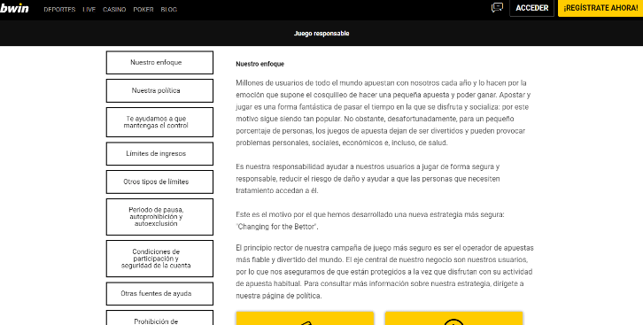 bwin registrarse