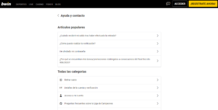 bwin registrarse