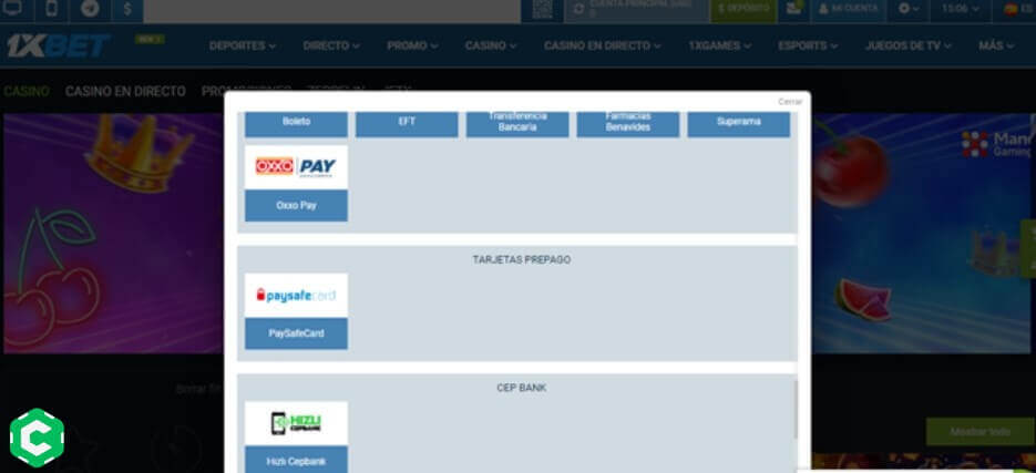 depositar con paysafecard paso