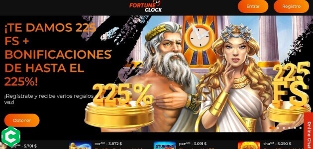 fortune clock registrarse paso