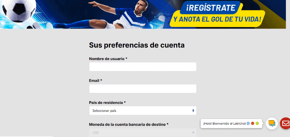 latribet registrarse