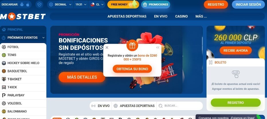 mostbet registrarse