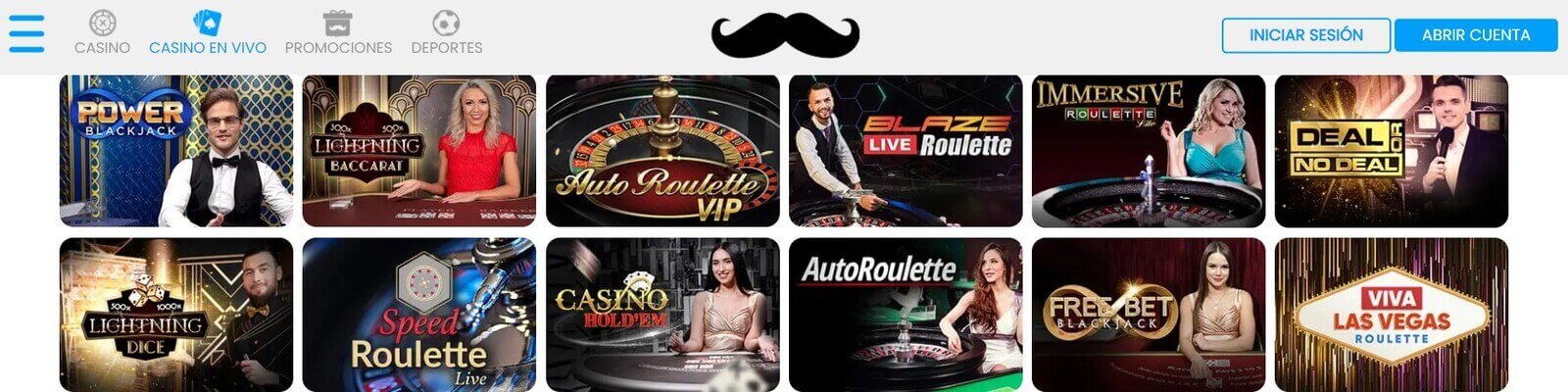 Juegos de casino en vivo en Mr.Play Casino