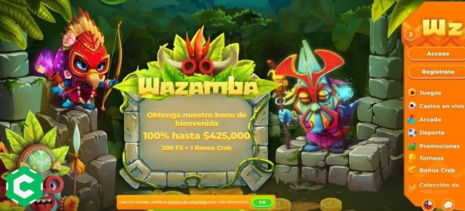 wazamba casino registrarse paso